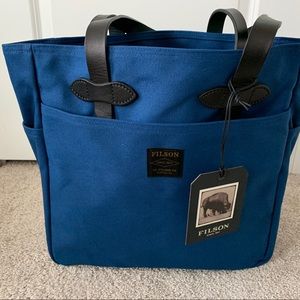 FILSON TOTE BAG WITHOUT ZIPPER FLAG BLUE NWT